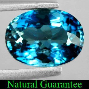 50 Ct Natural London Blue Topaz Oval Shape Gemstone