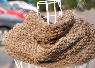 Knitting Woolen Warm Long Scarf Corn Double Circles Shawl New