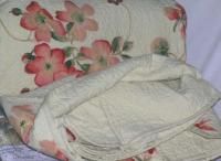 Liz Claiborne Coverlet Angela Floral King Quilted New