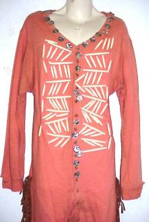 Indian Fringed Outfit RARE Longjohn Decorated Beaded