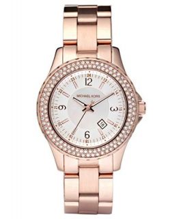 Michael Kors Watch, Womens Madison Rose Gold Tone Stainless Steel