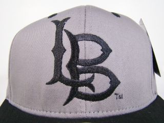 Long Beach State 49ers Snapback Hat Gray Basic Logo Eclipse NCAA