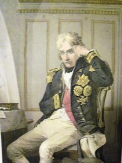 Lord Nelson Bronte British Admiral Scarce Hand Colored Engraving C