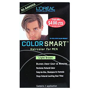 Loreal Color Smart Haircolor for Men Light Brown One Application