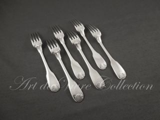 Christofle VENDOME 6 Dessert Forks Brilliant luster, Fourchettes à