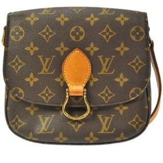 Auth Louis Vuitton Saint Cloud Monogram Leather Shoulder Bag M51243
