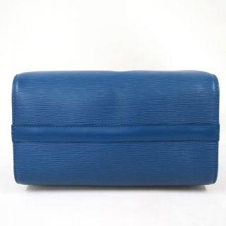 Louis Vuitton Excellent Epi Blue Speedy Doctors Bag 25 Handbag M43015