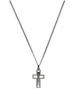 Links of London Mens Soho Cross Necklace With Chain   