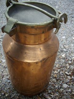 Former Ancient Enormous Antique Copper Milk Can French Copper