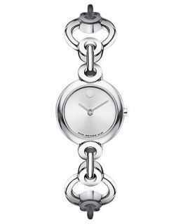 Movado Watch, Womens Swiss Circlo Stainless Steel Bracelet 24mm