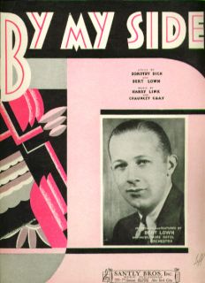 By My Side 1931 Sheet Music Bert Lown