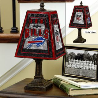 Buffalo Bills Art Glass Table Lamp