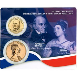 Coin & First Spouse Medal Set – John Quincy Adams (XO2