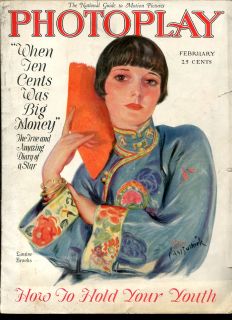 Photoplay Feb 1927 Louise Brooks Valentino from Beyond The Grave