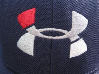 Mens Under Armour Navy Blue Baseball Cap Hat Lid HeatGear Running