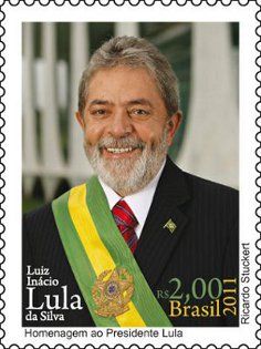 Honor to Brazilian President Lula Sheet with 30 Stamps New