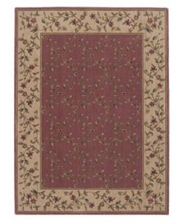 Nourison Round Area Rug, Somerset ST53 Trellis Light Rose 5 6