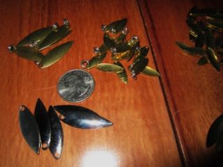 Vintage Lot of Fishing Lure Making Supplies Spinner Blades Clevices