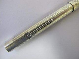 Swan Mabie Todd Senior Sterling Silver Fountain Pen USA 1929 14ct 1 W
