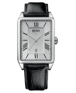 Hugo Boss Watch, Mens Black Leather Strap 35mm HB1018 1512770   All