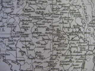 Original 1794 Map Belgium Netherlands Luxembourg Antwerp Flanders