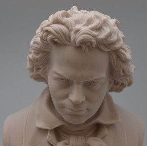 Marble Bust of Ludwig Van Beethoven Music Composer
