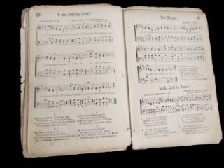 1873 Antique Hymnal Winnowed Hymns Sacred Songs for Revivals Prayer