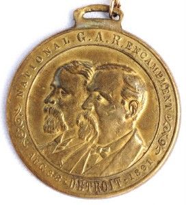 1891 GAR National Encampment Medal Mabley Co Detroit MI