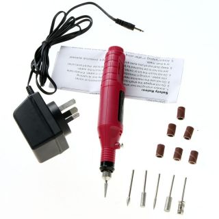Electric Nail Drill Pen Manicure Pedicure Polish Machine Red AU Plug