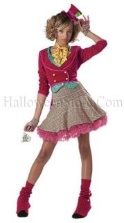 The Mad Hatter Teen Costume includes Tailcoat Jacket with Attached