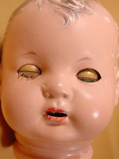 Composition Doll Head Arms Effanbee Baby Evelyn for Parts