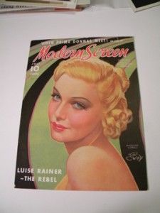 Madeleine Carroll Store Display Poster Modern Screen Magazine 1937