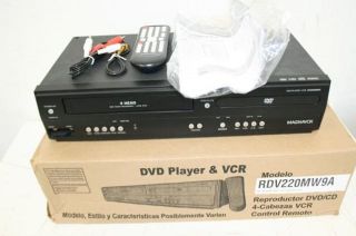 Magnavox DV220MW9 Playback Formats DVD Player VCR Combo Black