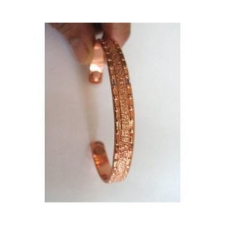 Copper Magnetic Bracelet Adjustable Cuff for Arthritis Pain Relief