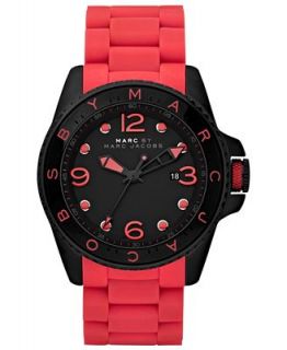 Marc by Marc Jacobs Watch, Unisex Diver Coral Silicone Wrapped Black