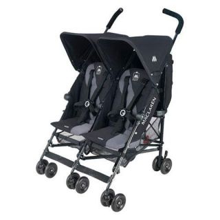 2012 Maclaren Triumph Double Stroller Charcoal Black WDN12012 New