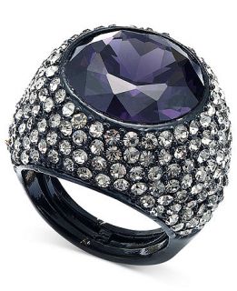 Juicy Couture Ring, Purple Glass Gem Cocktail Ring   Fashion Jewelry