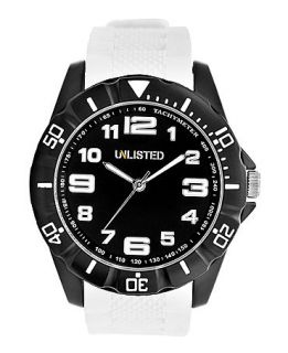 Unlisted Watch, Mens White Silicone Strap 48mm UL1209   All Watches