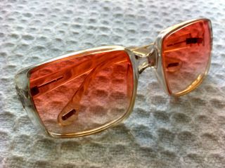 Tom Ford Julia TF81 Glamorous Transparent Frame Rose Lenses Sunglasses