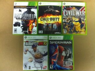 XBOX 360 Games Call of Duty Battefield Blur Kinect Adventures NBA 2K11