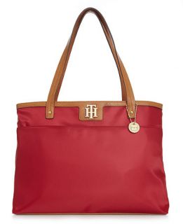 Tommy Hilfiger Handbag, Polished Nylon Tote   Handbags & Accessories