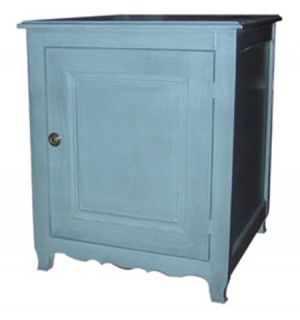 Malvern Hills End Side Nightstand Table Distressed Paints Old World