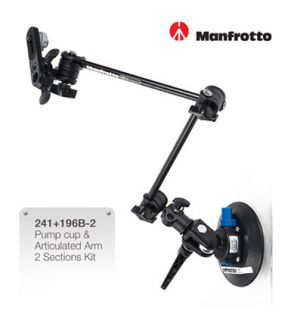 Manfrotto 241 Pump Cup 196B 2 Articulated Arm Kit