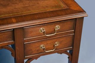 Antique Style Mahogany Chippendale Writing Desk Table