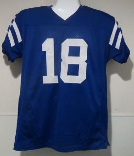 Peyton Manning Autographed Signed Size XL Blue Jersey Indianapolis