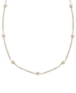 by Effy Collection Diamond Necklace, 14k Gold Diamond 24 Station 36