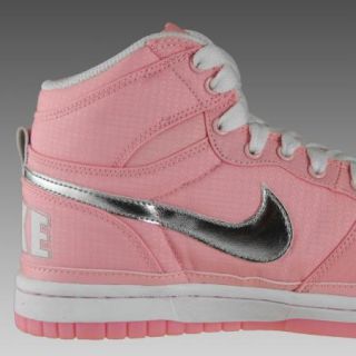 BNIB Womens Nike Big High Size 4 5 6 7 Pink Trainers Hi Top Trainers