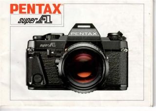 Original Super A 35mm SLR Camera Operating Manual Instructions