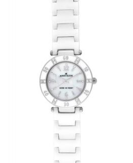Anne Klein Watch, Womens White Ceramic Bracelet 10 9417WTWT
