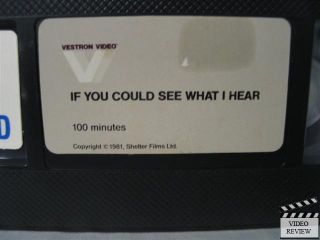If You Could See What I Hear VHS Marc Singer